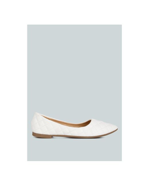 London Rag rikhani quilted detail ballet flats