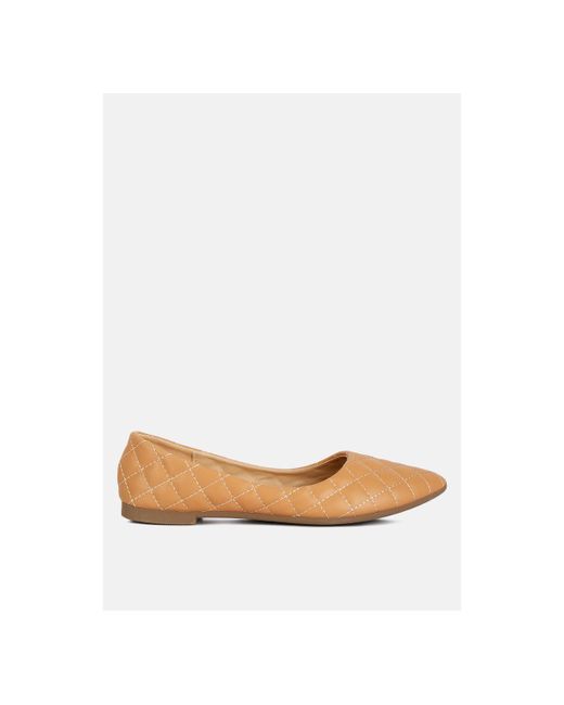 London Rag rikhani quilted detail ballet flats