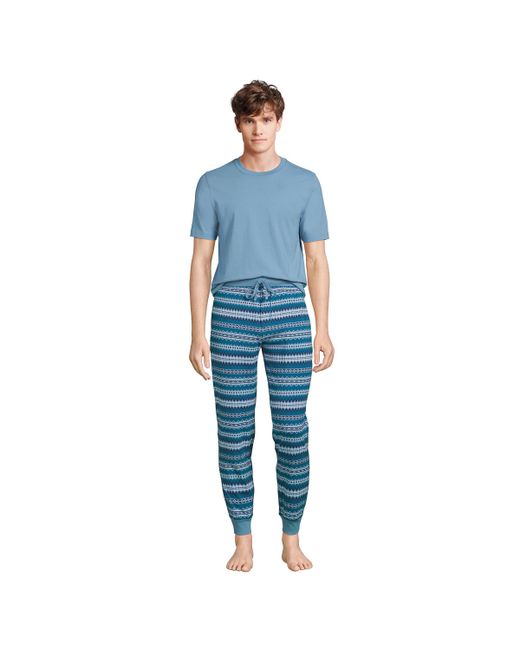 Lands' End Knit Jersey Pajama Sleep Set