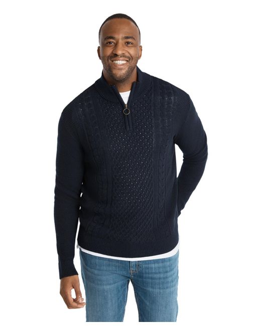 Johnny Bigg Gibson Cable Half Zip Sweater