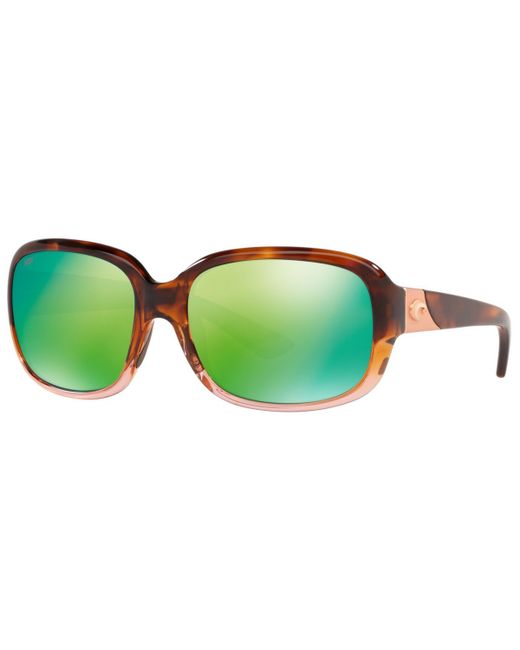 Costa Del Mar Polarized Sunglasses Gannet 58 GRN MIR P