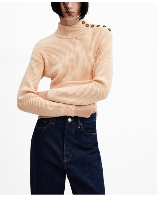 Mango Shoulder Buttons Sweater