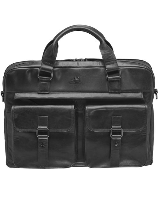 Mancini Buffalo Briefcase with Dual Compartments for 15.6 Laptop
