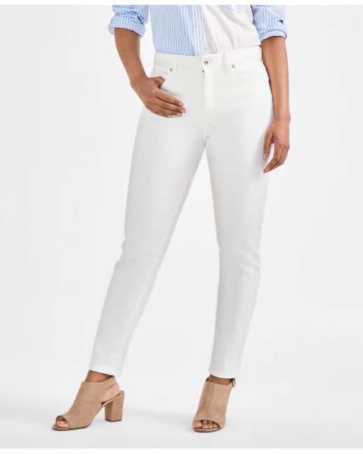 Style & Co Petite Mid-Rise Curvy Skinny Jeans Created for