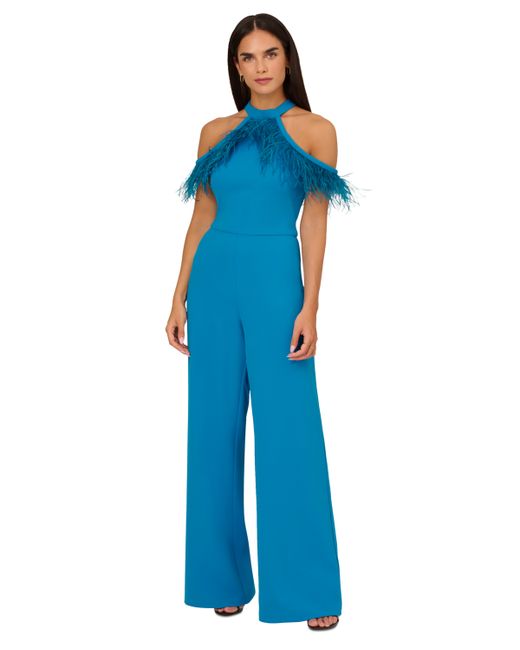 Adrianna by Adrianna Papell Stretch Crepe Wide-Leg Jumpsuit
