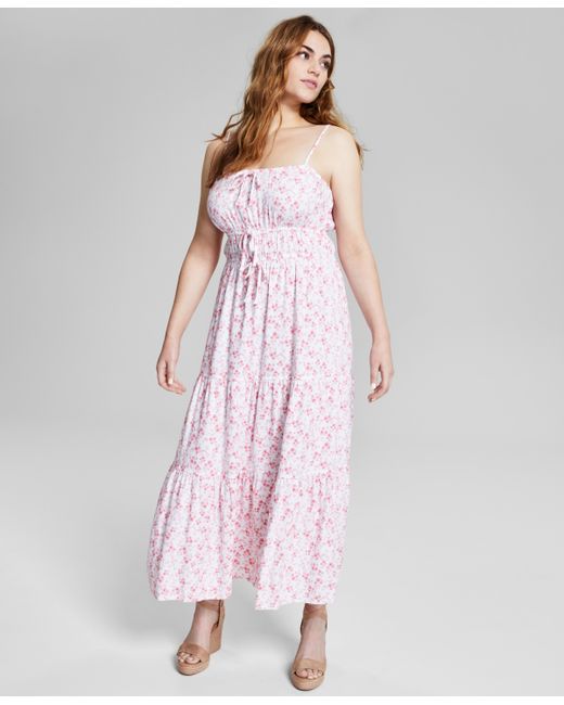 And Now This Print Smocked Maxi Dress Created for