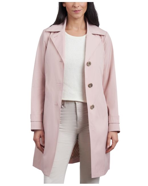 Michael Kors Michael Petite Single-Breasted Reefer Trench Coat Created for