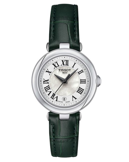 Tissot Swiss Bellissima Green Leather Strap Watch 26mm