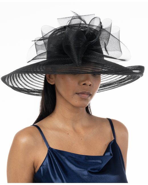 Bellissima Millinery Collection Crinoline Romantic Profile Dressy Hat