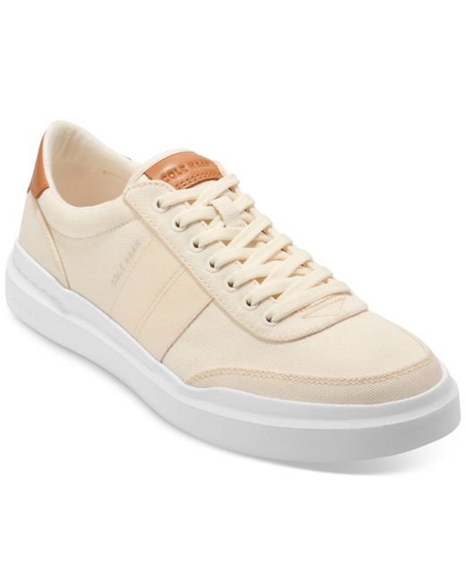 Cole Haan GrandPrÃ Rally Canvas Ii Lace-Up Court Sneakers natural Tan/optic