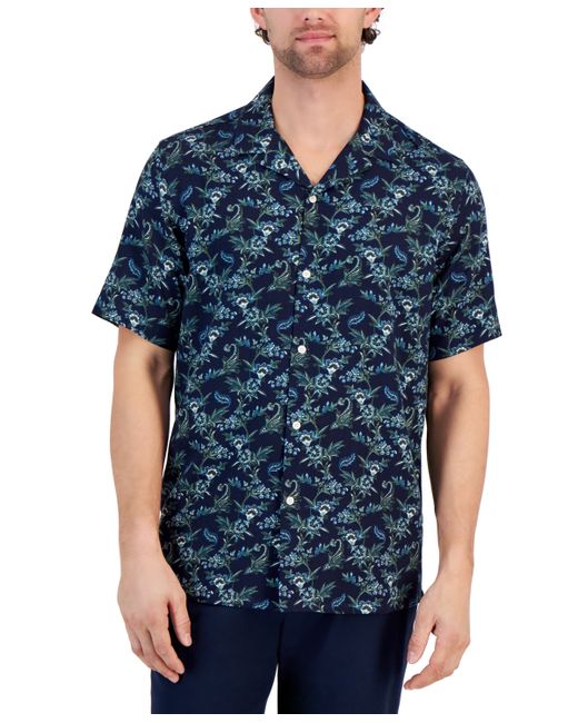 Club Room Floral-Print Camp Shirt Created for