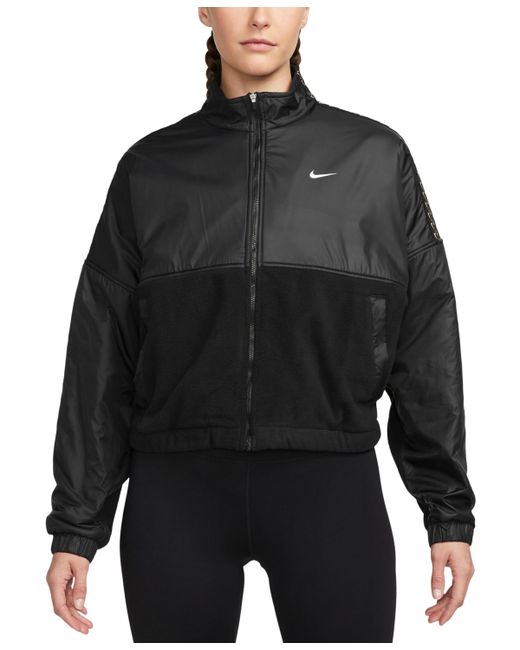 Nike One Therma-fit Fleece Full-Zip Jacket white