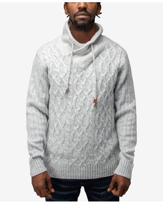 X-Ray Shawl Neck Knit Sweater