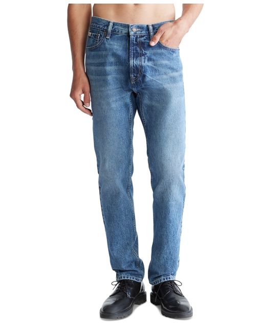 Calvin Klein Standard Straight-Fit Stretch Jeans