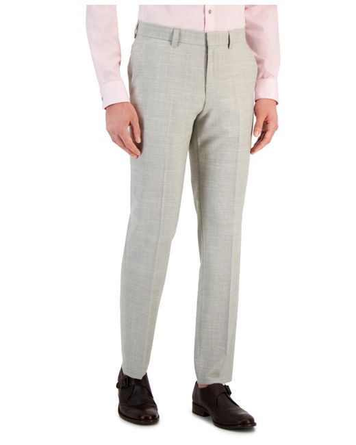 Hugo Boss by Boss Modern-Fit Check-Print Superflex Suit Pants
