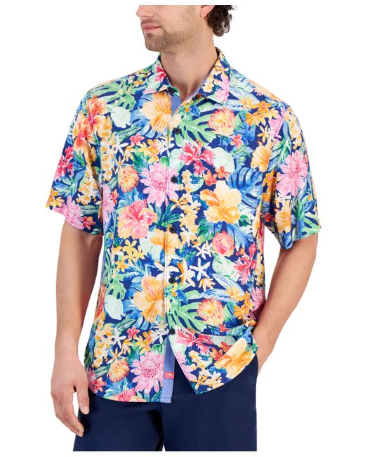 Tommy Bahama Veracruz Cay Perfect Paradise Print Button-Down Shirt