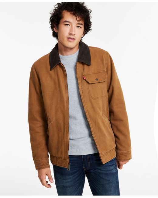 Levi's Cotton Canvas Zip-Front Utility Jacket