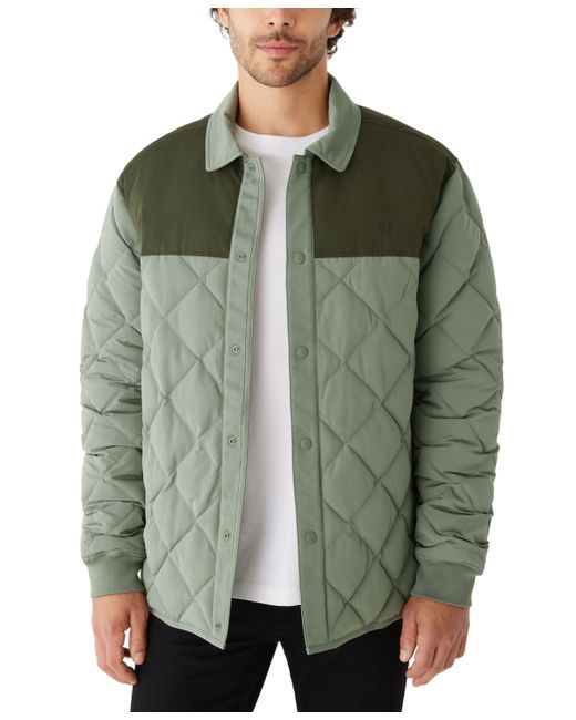 Frank And Oak Skyline Reversible Collared Weather-Resistant Snap-Front Jacket