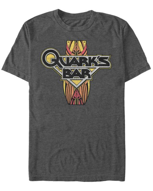 Fifth Sun Star Trek Deep Space Nine Quarks Bar Logo Short Sleeve T-Shirt