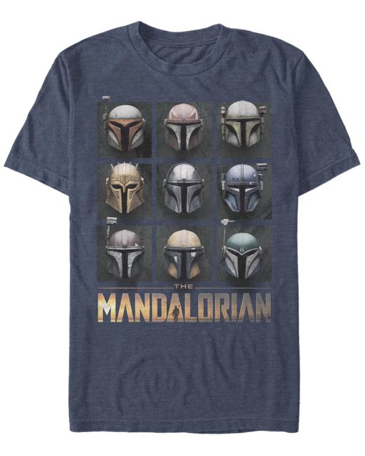 Fifth Sun Star Wars Mandalorian Mando Helmet Boxup Short Sleeve T-shirt