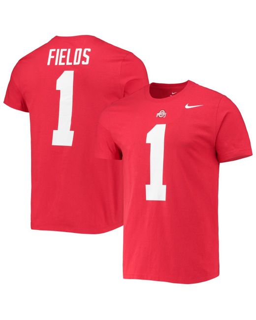 Nike Justin Fields Ohio State Buckeyes Alumni Name and Number Team T-shirt