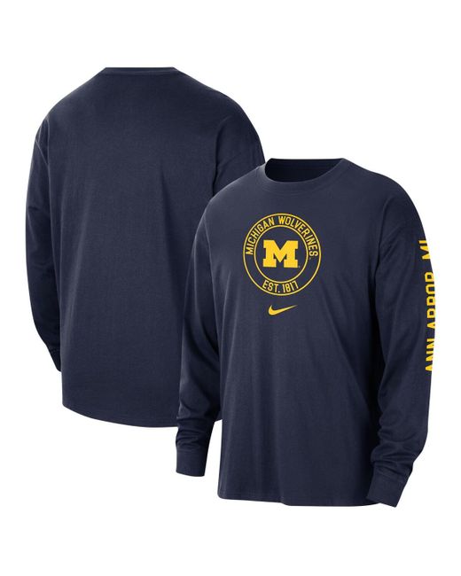 Nike Michigan Wolverines Heritage Max90 Long Sleeve T-shirt