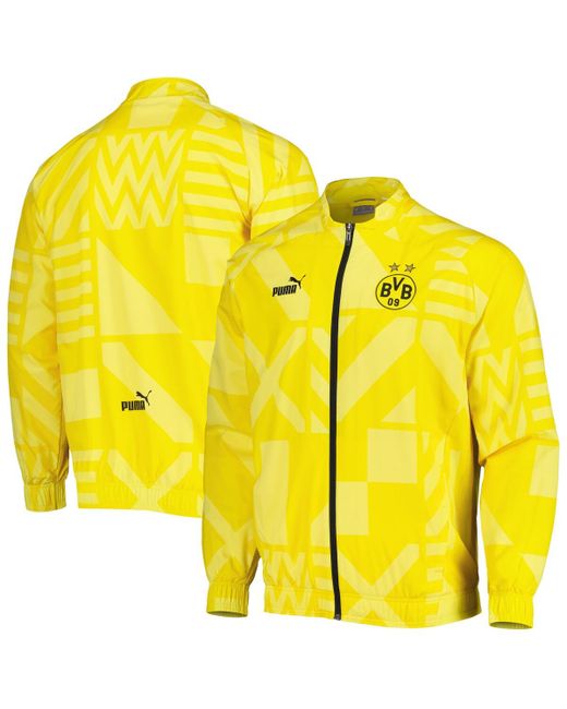 Puma Borussia Dortmund Pre-Match Raglan Full-Zip Training Jacket