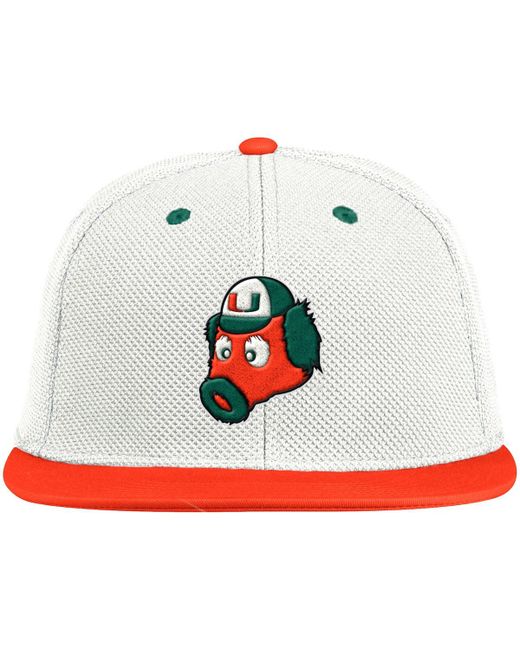 Adidas Orange Miami Hurricanes Maniac On-Field Baseball Fitted Hat