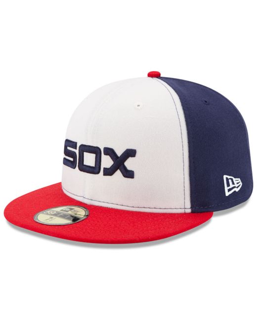 New Era Chicago White Sox Authentic Collection 59FIFTY Cap White/Red