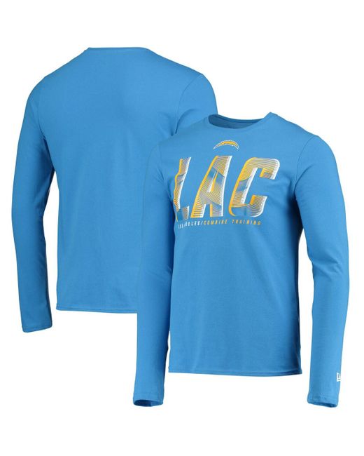 New Era Los Angeles Chargers Combine Authentic Static Abbreviation Long Sleeve T-shirt