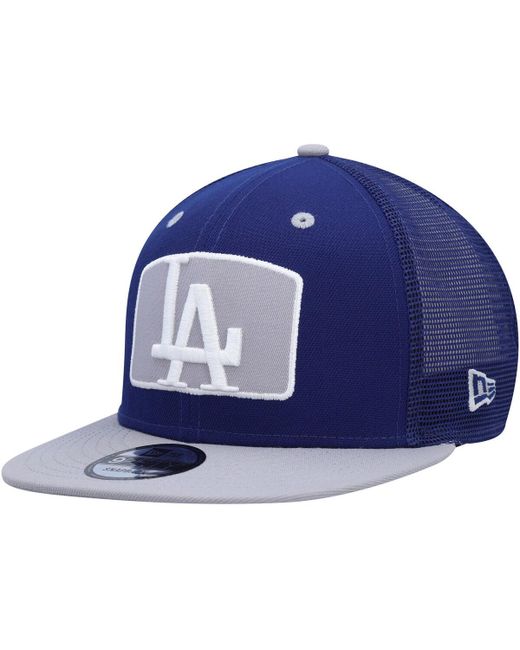 New Era Los Angeles Dodgers Logo Zoom Trucker 9FIFTY Snapback Hat