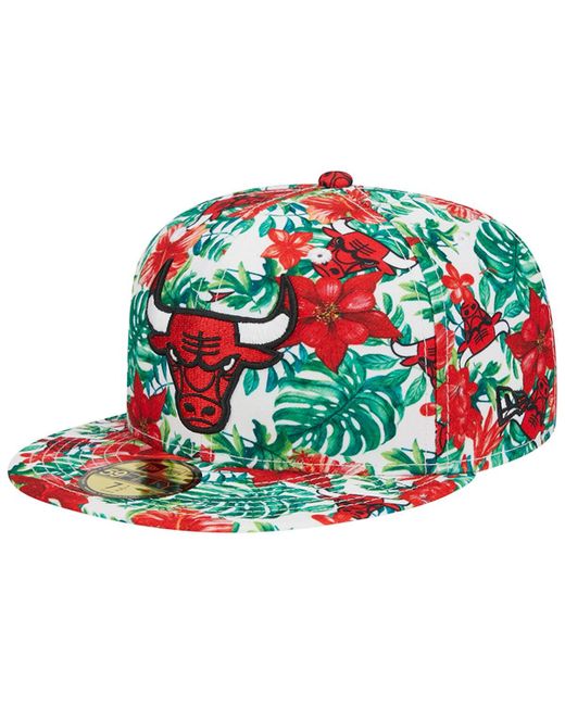 New Era Chicago Bulls Tropical Hibiscus 59FIFTY Fitted Hat