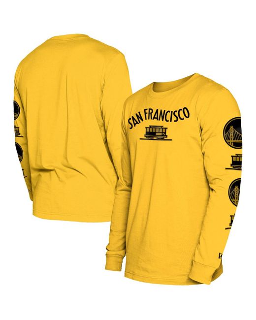 New Era Golden State Warriors 2023/24 City Edition Long Sleeve T-shirt