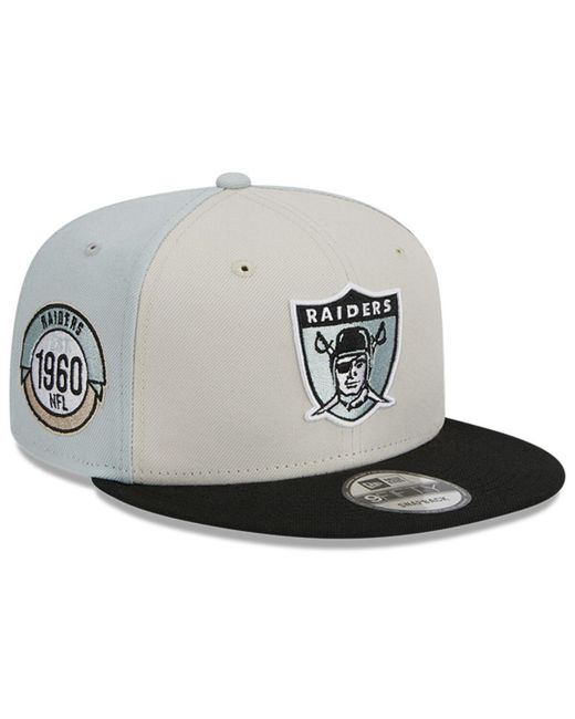 New Era Black Las Vegas Raiders 2023 Sideline Historic 9FIFTY Snapback Hat