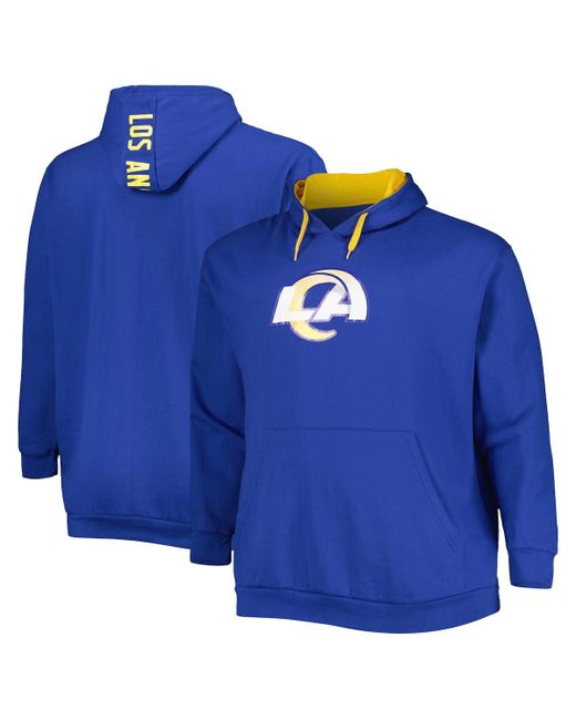 Profile Los Angeles Rams Big and Tall Logo Pullover Hoodie