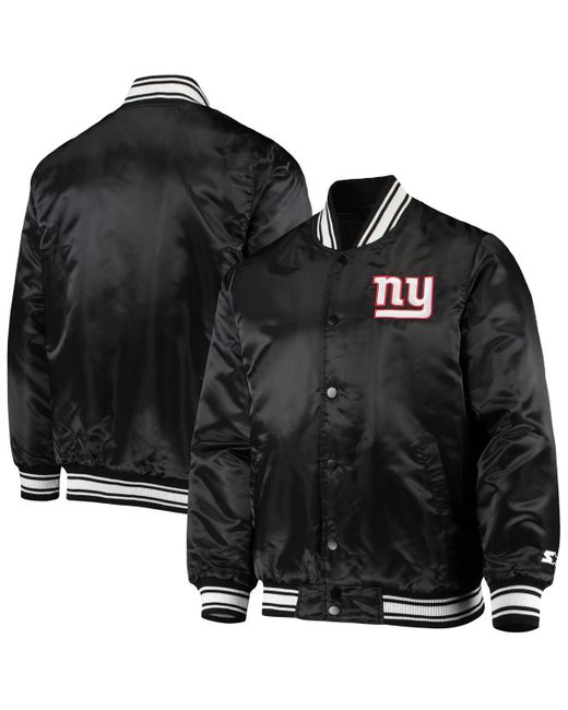 Starter New York Giants Locker Room Satin Varsity Full-Snap Jacket