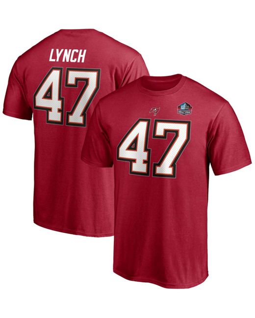 Fanatics John Lynch Tampa Bay Buccaneers Nfl Hall Of Fame Class 2021 Name and Number T-shirt