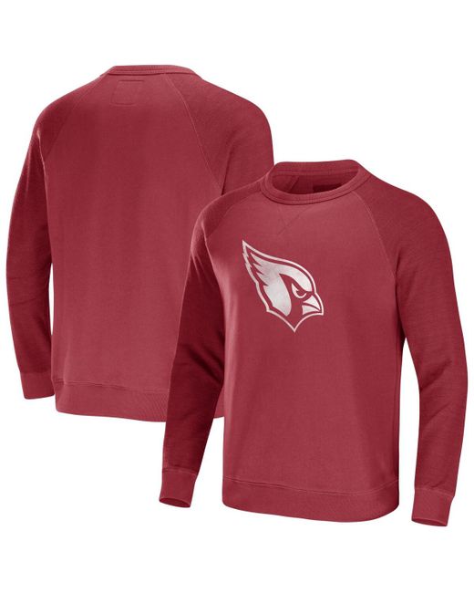 Fanatics Nfl x Darius Rucker Collection by Arizona Cardinals Raglan Fleece Pullover Sweatshirt