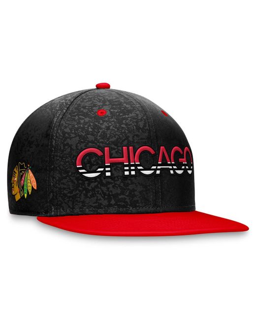 Fanatics Red Chicago Blackhawks Authentic Pro Rink Two-Tone Snapback Hat