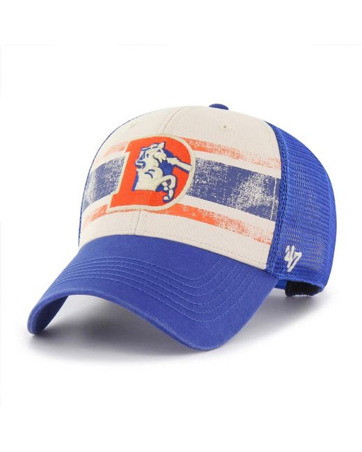 '47 Brand 47 Brand Distressed Denver Broncos Breakout Mvp Trucker Adjustable Hat