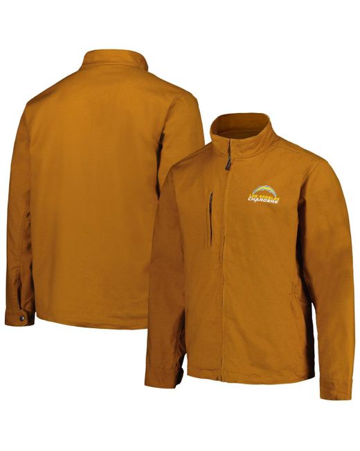 Dunbrooke Los Angeles Chargers Journey Workwear Tri-Blend Full-Zip Jacket