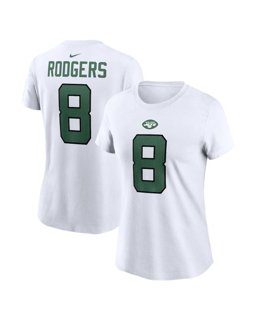 Nike Aaron Rodgers New York Jets Player Name and Number T-shirt
