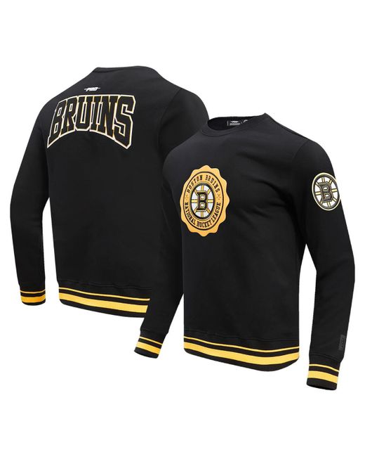 Pro Standard Boston Bruins Crest Emblem Pullover Sweatshirt
