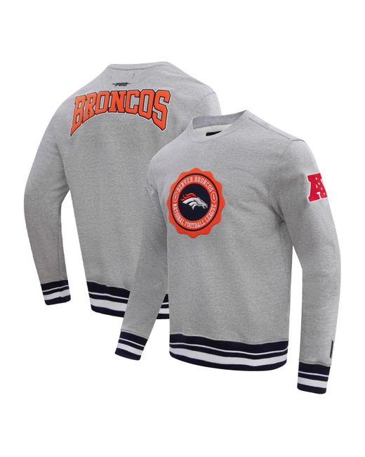 Pro Standard Denver Broncos Crest Emblem Pullover Sweatshirt