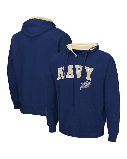 Colosseum Midshipmen Arch and Logo 3.0 Full-Zip Hoodie