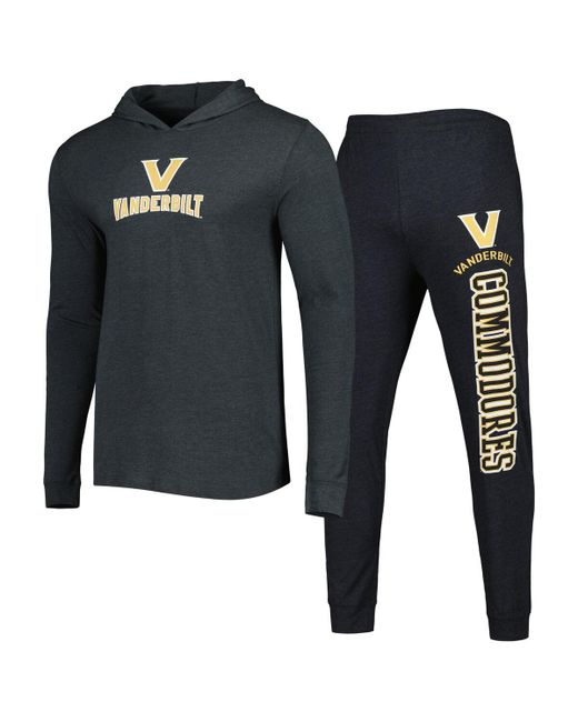 Concepts Sport Charcoal Vanderbilt Commodores Meter Pullover Hoodie and Joggers Sleep Set