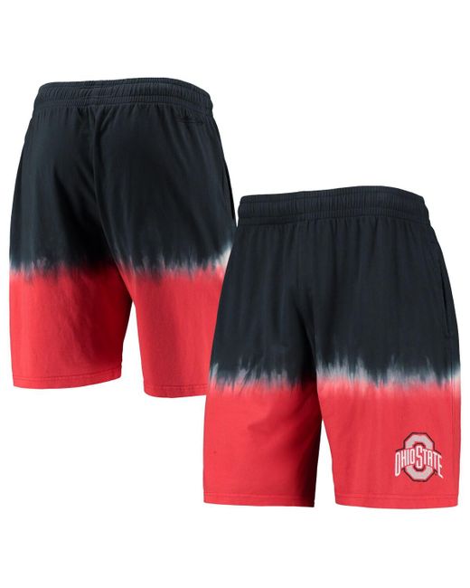 Mitchell & Ness Scarlet Ohio State Buckeyes Tie-Dye Shorts