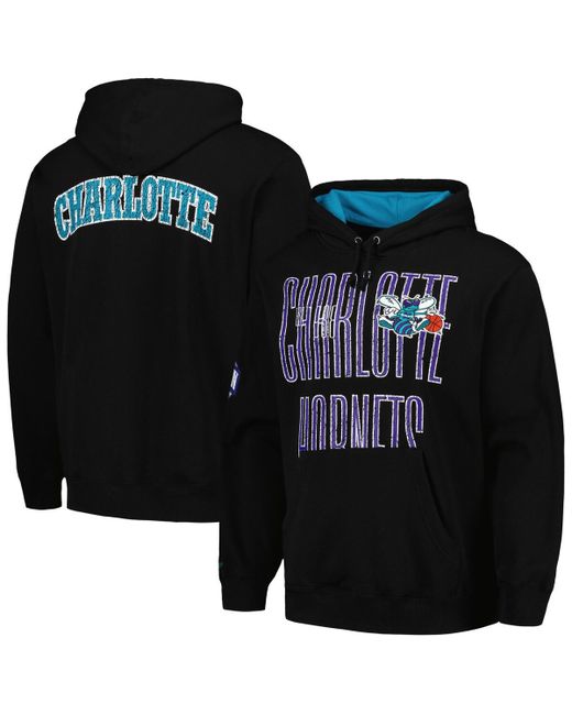 Mitchell & Ness Distressed Charlotte Hornets Hardwood Classics Og 2.0 Pullover Hoodie