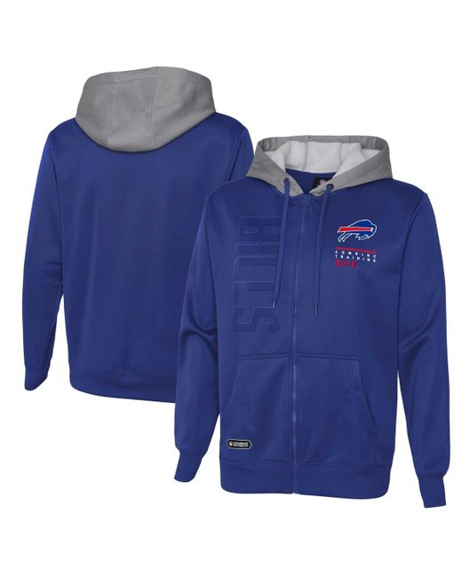 Outerstuff Buffalo Bills Combine Authentic Field Play Full-Zip Hoodie Sweatshirt