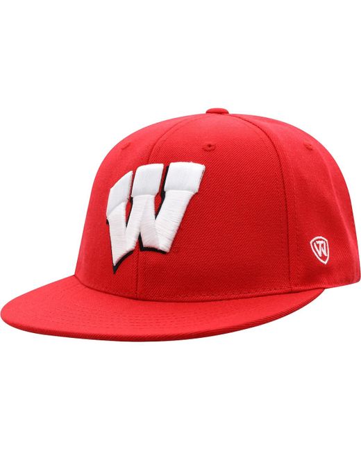 Top Of The World Wisconsin Badgers Team Fitted Hat
